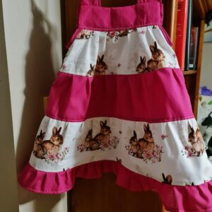 Pink and Bunny Dress with matching pants