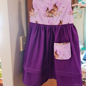 Purple Dress with Rabbits