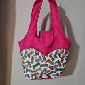 Boots Pink Bag with 4 Large Outside Pockets and 4 Inside Small Pockets