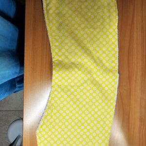 Yellow and White Daisy Flowers Burp Cloth with White  Toweling