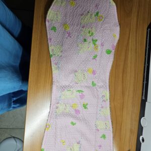 Bears an Ballons on Pink Material Burp Cloth with Fawn Toweling