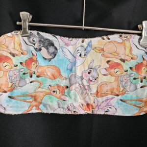 Bambi and Friends Burp Cloth with Fawn Toweling