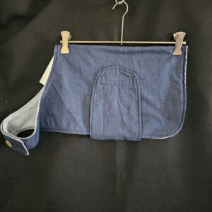 Medium Denim Dog Coat with Grey Fleece Lining