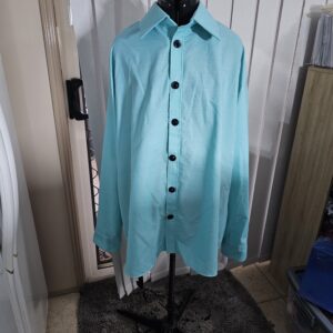 3XL Mens Aqua Shirt