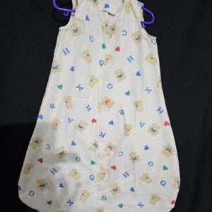 Small Bears and Alphabet Sleeveless Sleeping Bag
